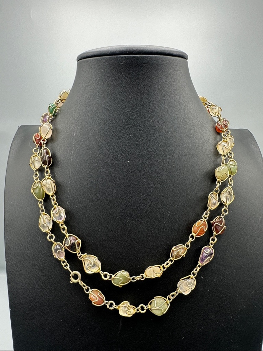 Stone beaded necklace